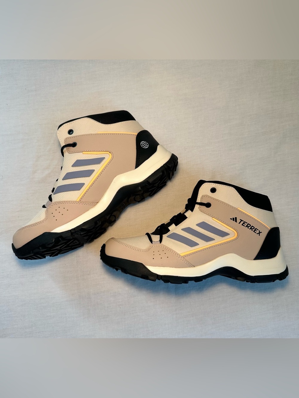 adidas Terrex Beige, Black and Gray Hiking Sneakers